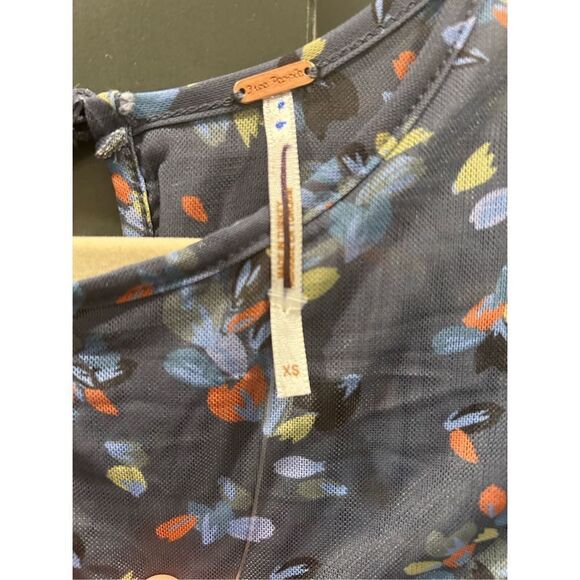 Free People Briella Midi blue size size xs - Picture 7 of 9